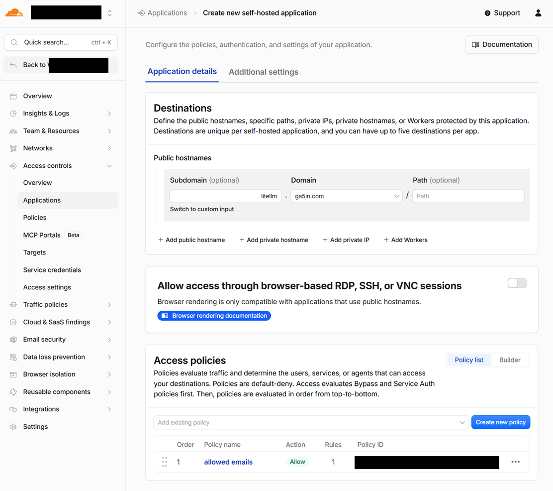 Cloudflare Access Policy Block UI